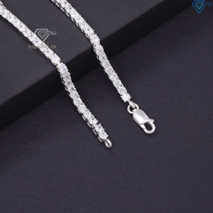Lắc tay Tennis bạc cho nam đính đá 3mm LTA0194 - Trang Sức TNJ