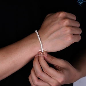 Lắc tay Tennis bạc cho nam đính đá 3mm LTA0194 - Trang Sức TNJ