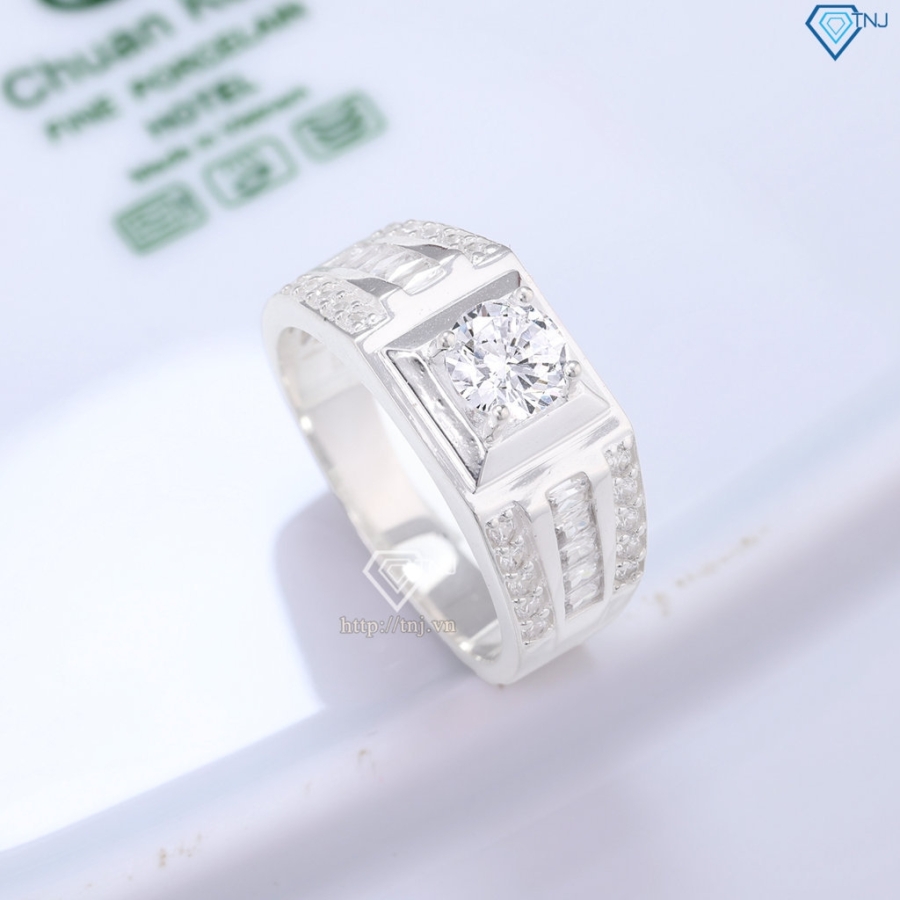 Nhẫn bạc nam bản nhỏ đẹp NNA0817
