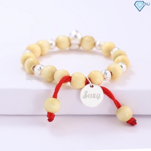 Vòng dâu tằm cho bé hình con rắn khắc tên VTD0008