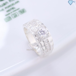 Nhẫn bạc nam kiểu dáng dây đồng hồ đẹp NNA0823