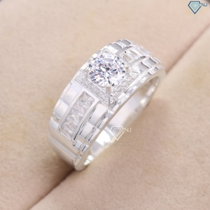 Nhẫn bạc nam kiểu dáng dây đồng hồ đẹp NNA0823