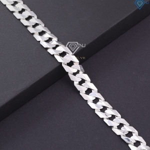 Lắc tay bạc mắt xích nam trơn đơn giản LTA0204 - Trang Sức TNJ