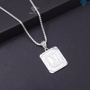 Dây chuyền bạc nam chữ cái theo yêu cầu đơn giản DCA0187