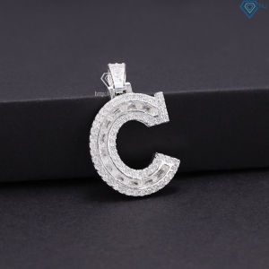 Mặt dây chuyền nam chữ cái theo yêu cầu đính đá MDCA00186