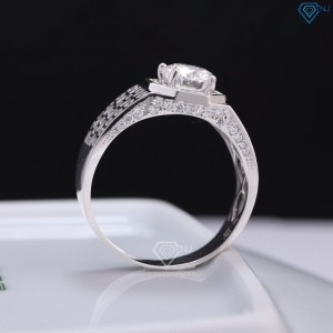 Nhẫn bạc nam đính kim cương Moissanite 8.0mm - Kiểm định GRA NNAM0223