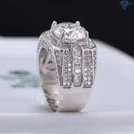 Nhẫn nam đính kim cương Moissanite 10mm - Kiểm định GRA NNAM0224