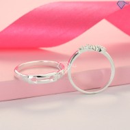 Nhẫn đôi bạc nhẫn cặp bạc Male - Female đẹp  ND0409 - Trang Sức TNJ
