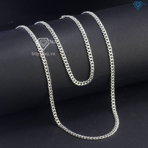 Bộ trang sức bạc nam mắt xích 3mm TSA0003