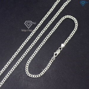 Bộ trang sức bạc nam mắt xích 3mm TSA0003