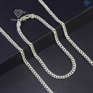 Bộ trang sức bạc nam mắt xích 3mm TSA0003
