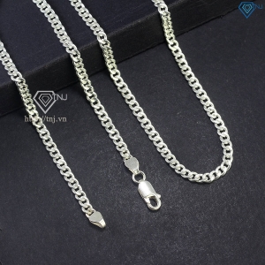 Bộ trang sức bạc nam mắt xích 3mm TSA0003