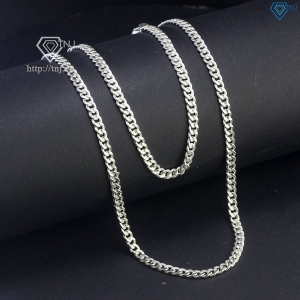 Bộ trang sức bạc nam mắt xích 4mm TSA0004