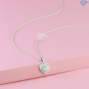 Dây chuyền nữ trái tim đính kim cương Moissanite 6.0mm DCNM0059