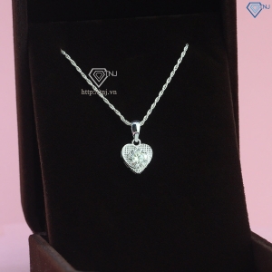 Dây chuyền nữ trái tim đính kim cương Moissanite 6.0mm DCNM0059