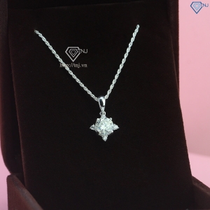 Dây chuyền nữ đơn giản đính kim cương Moissanite 7.0mm DCNM0061