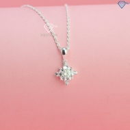 Dây chuyền nữ đơn giản đính kim cương Moissanite 7.0mm DCNM0061