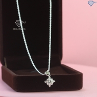 Dây chuyền nữ đơn giản đính kim cương Moissanite 7.0mm DCNM0061