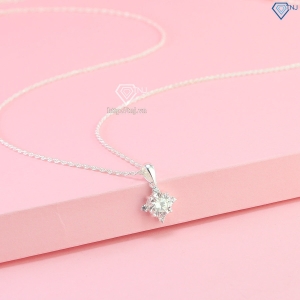 Dây chuyền nữ đơn giản đính kim cương Moissanite 7.0mm DCNM0061