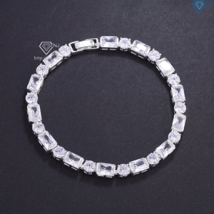Lắc tay Tennis bạc cho nam đính đá cá tính LTA0206