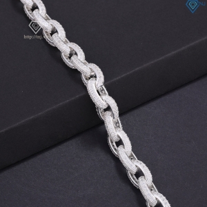 Lắc tay nam mắt xích cao cấp đính full đá đẹp LTA0207