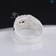 Nhẫn bạc nam đẹp đính đá trắng NNA0820