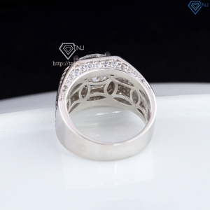 Nhẫn nam đính kim cương Moissanite 10mm - Kiểm định GRA NNAM0224