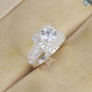Nhẫn bạc nữ mặt đá vuông đẹp NN0496  Trang Sức TNJ
