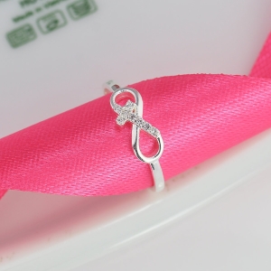 Nhẫn bạc nữ vô cực thánh giá NN0497