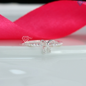 Nhẫn bạc nữ hình chiếc nơ giá rẻ NN0499 - Trang Sức TNJ