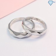 Nhẫn đôi bạc nhẫn cặp bạc đơn giản ND0339 - Trang sức TNJ