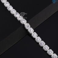Lắc tay bạc nam Tennis vuông đính đá 8mm đẹp LTA0208