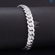 Lắc tay bạc nam mắt xích Cuban 9mm LTA0210
