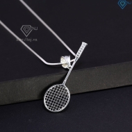 Dây chuyền bạc nam mặt hình vợt cầu lông DCA0197