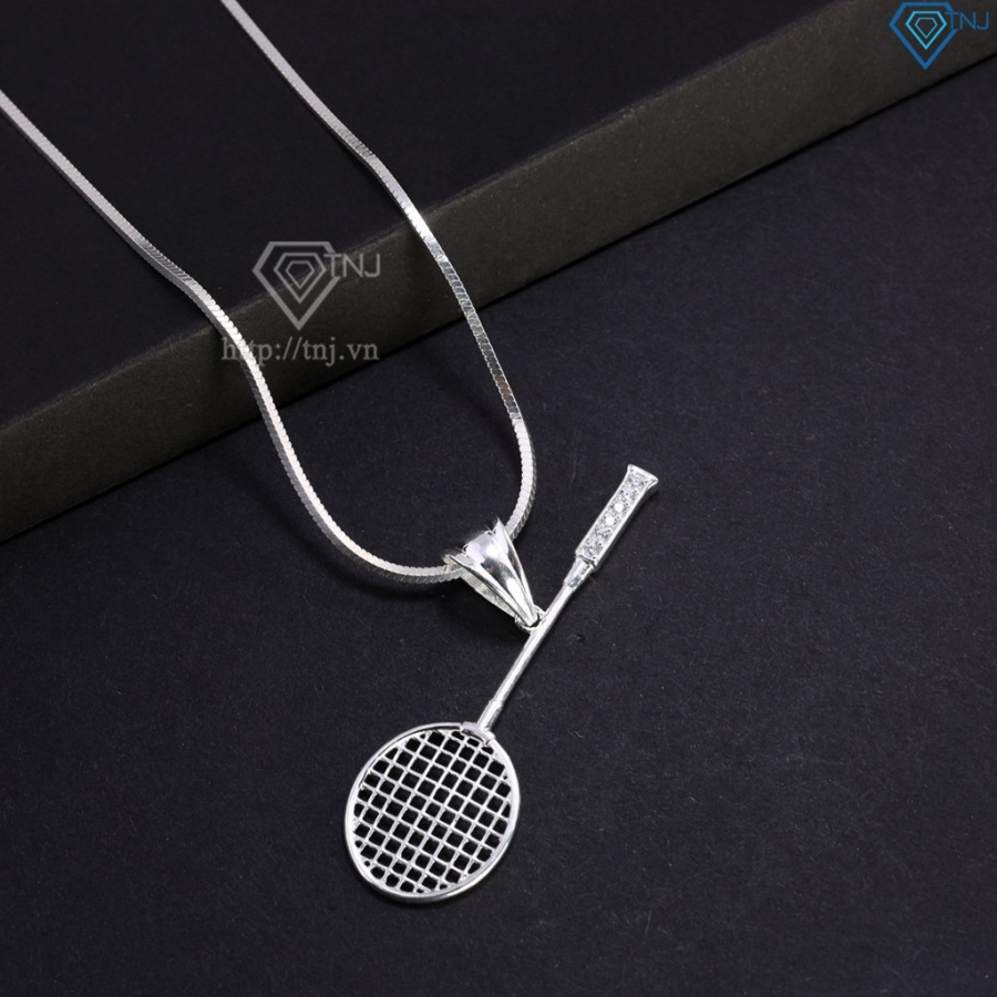 Dây chuyền bạc nam mặt hình vợt cầu lông DCA0197