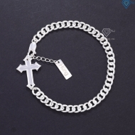 Lắc tay bạc nam hình thánh giá khắc tên theo yêu cầu LTA0212