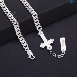 Lắc tay bạc nam hình thánh giá khắc tên theo yêu cầu LTA0212