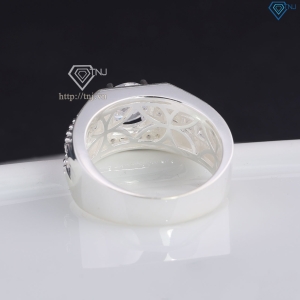 Nhẫn bạc nam 925 đính đá đẹp NNA0826