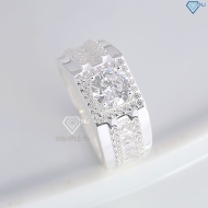 Nhẫn bạc nam 925 đính đá đẹp NNA0826