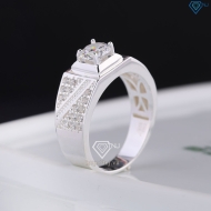 Nhẫn bạc nam 925 đẹp đính đá đơn giản NNA0830