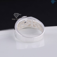 Nhẫn bạc nam 925 đẹp đính đá đơn giản NNA0830