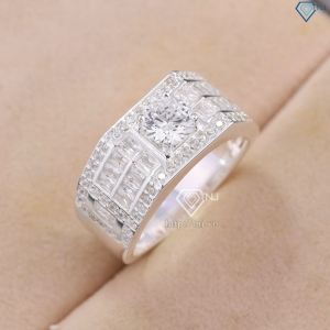 Nhẫn bạc nam 925 đẹp đính đá NNA0831