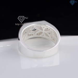 Nhẫn bạc nam 925 đẹp đính đá NNA0831