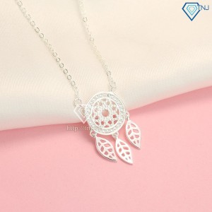 Dây chuyền bạc nữ mặt dreamcatcher đính đá đẹp DCN0434