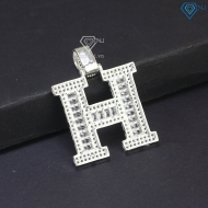 Mặt dây chuyền nam chữ H đính đá MDCA0079