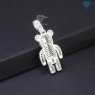 Mặt dây chuyền nam hình gấu đính đá MDCA0112