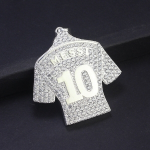 Mặt dây chuyền nam Messi đính đá MDCA0139