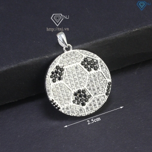 Mặt dây chuyền nam hình quả bóng đính đá MDCA0147