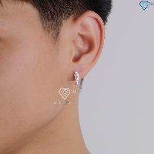 Khuyên tai bạc nam hình con rồng cá tính BTA0113 - Trang Sức TNJ