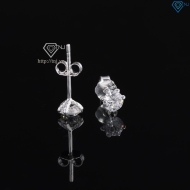 Bông tai bạc nam móng rồng đính đá 4mm BTA0114 - Trang Sức TNJ